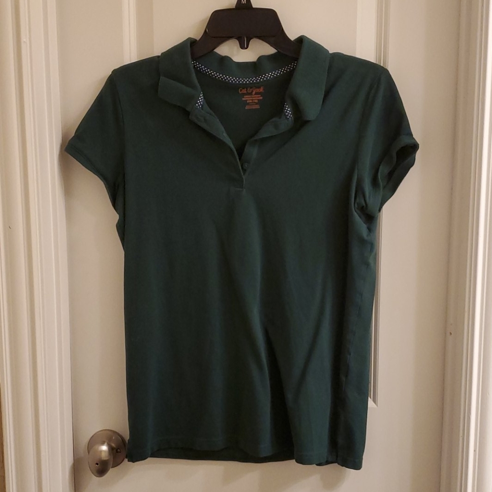 Bundle of four polo style short sleeve girls shirt
